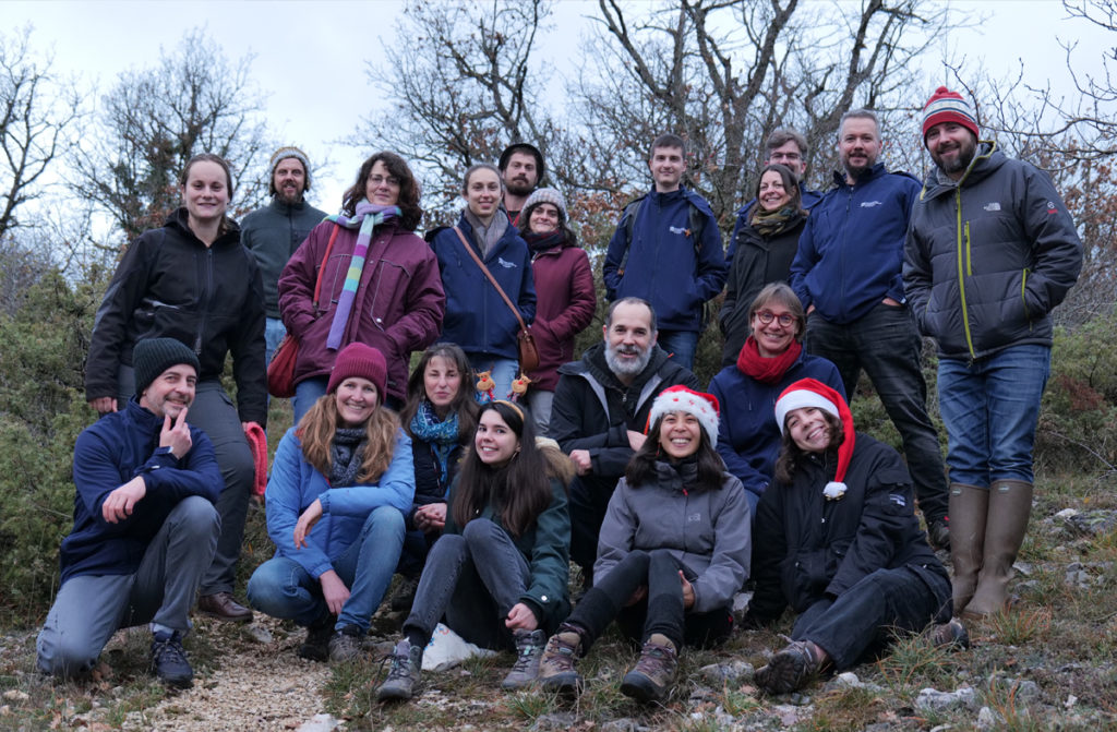 Une partie de l'équipe salariée du Conservatoire d'espaces naturels de Bourgogne